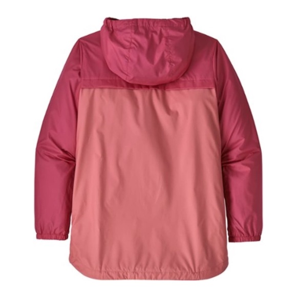 Patagonia Girls Quartzsite Jacket Hooded Pink Size Large 12 Outdoor Lightweight - Picture 5 of 16